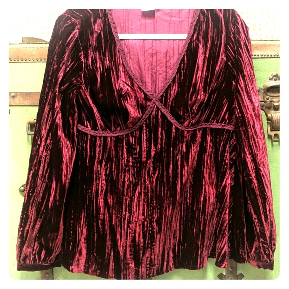 Motherhood Maternity Velvet Blouse - Picture 3 of 5